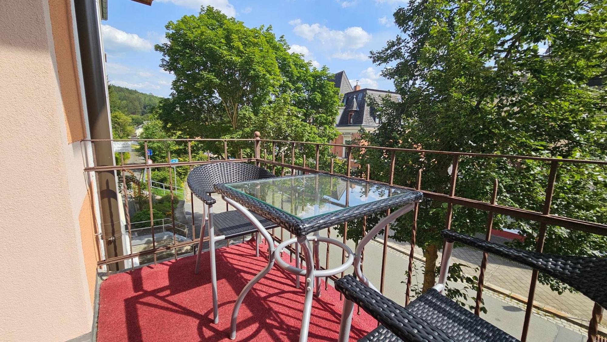 Pension Weisse Rose, Parkplatz, Fruehstueck, Wlan, Zentral Bad Elster Dış mekan fotoğraf